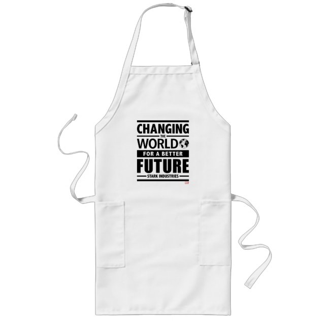 Stark Industries Changing The World Long Apron (Front)