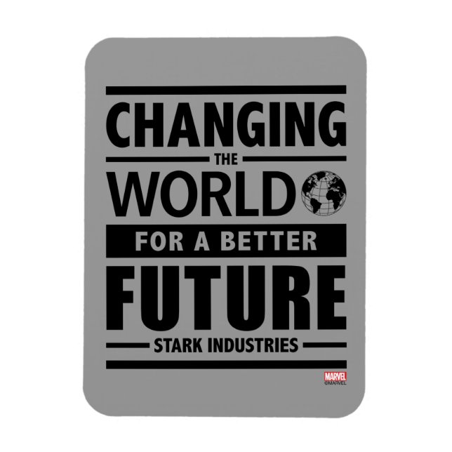 Stark Industries Changing The World Magnet (Vertical)