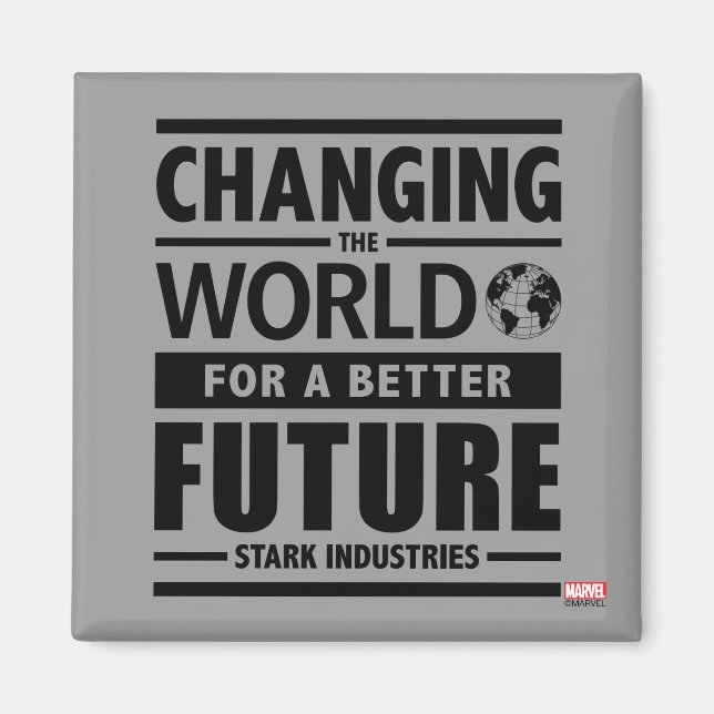 Stark Industries Changing The World Magnet (Front)