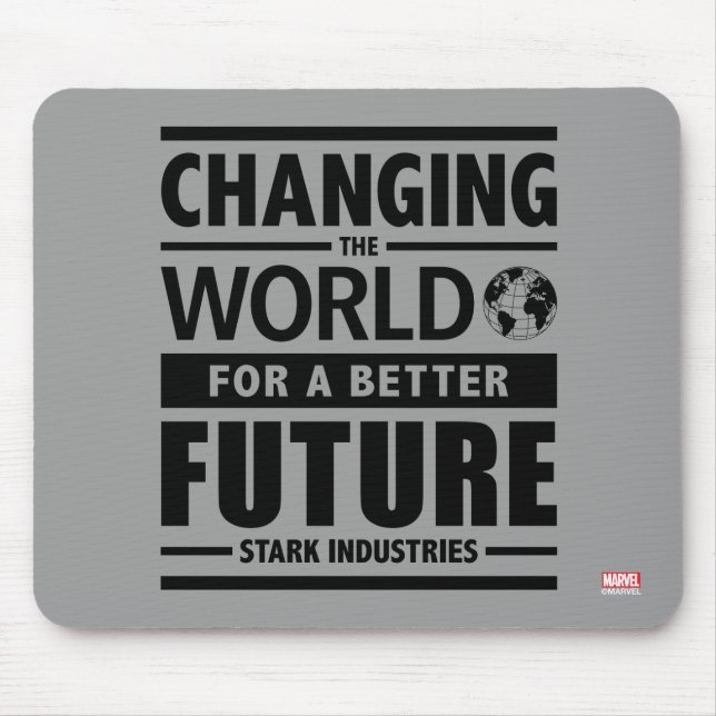 Stark Industries Changing The World Mouse Pad (Front)