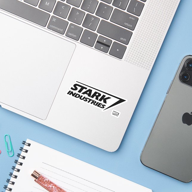 Stark Industries Logo (Laptop w/ iPhone)