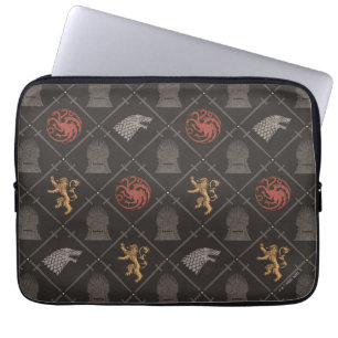 Stark, Lannister, Targaryen, Iron Throne Pattern Laptop Sleeve