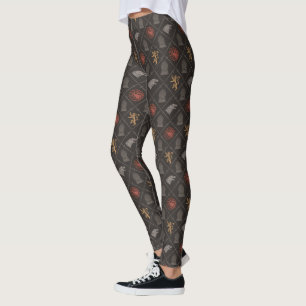 Stark, Lannister, Targaryen, Iron Throne Pattern Leggings