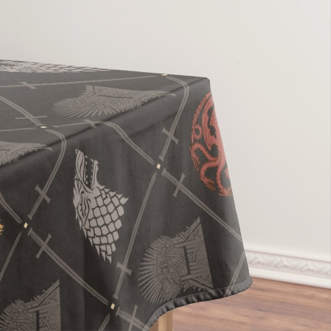 Stark, Lannister, Targaryen, Iron Throne Pattern Tablecloth (In Situ)