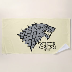 Stark Sigil - Winter Is Coming Beach Towel
