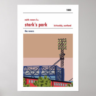 Stark's Park, Kirkcaldy. Impression de style manue