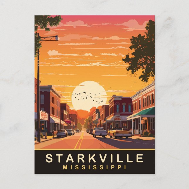 Starkville, Mississippi Postcard (Front)