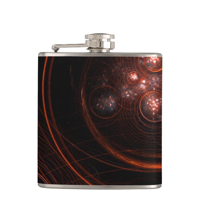 Starlight Abstract Art Hip Flask (Front)