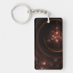 Starlight Abstract Art Keychain