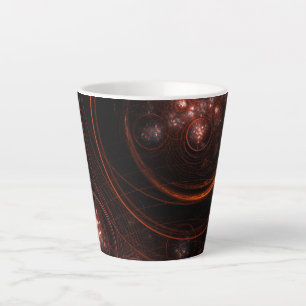 Starlight Abstract Art Latte Mug