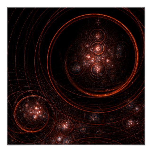 Starlight Abstract Art Poster (Front)