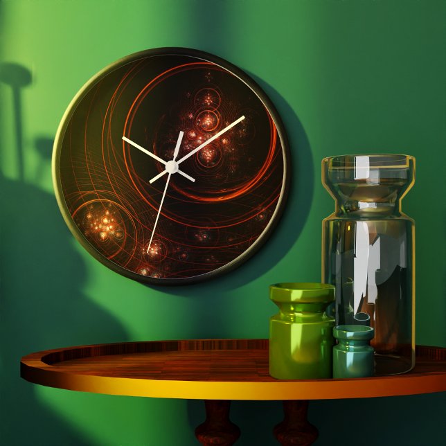 Starlight Abstract Art Round Large Clock (Starlight Abstract Art Round Clock)