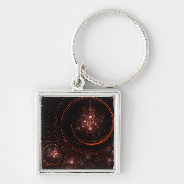 Starlight Abstract Art Small Keychain (Front)