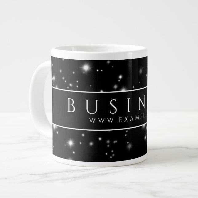 Starlight Black Large Coffee Mug (Front Left)