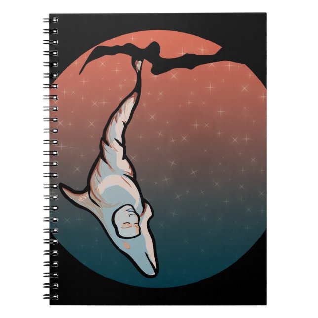 starlight dolphin cocoon notebook (Front)