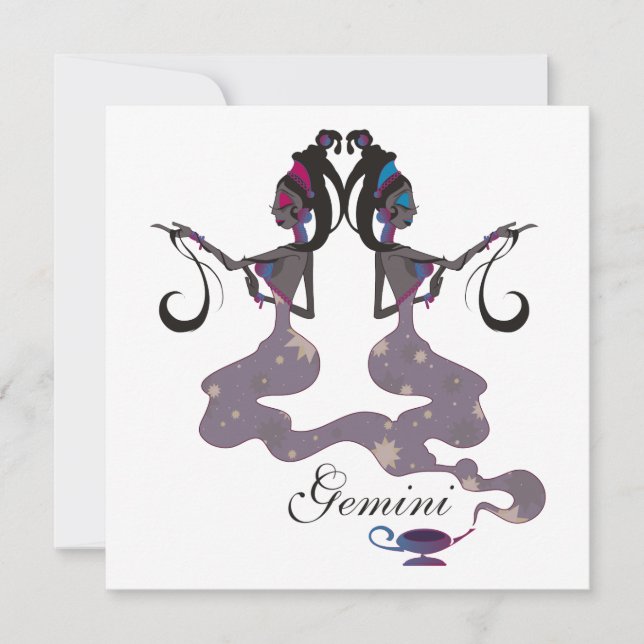 Starlight Gemini Invitations (Front)
