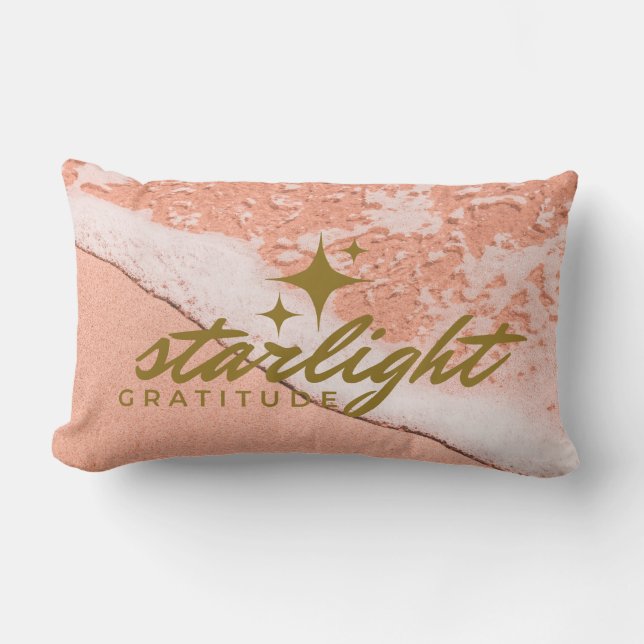 starlight gratitude lumbar pillow (Front)