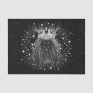 Starlight Lion with Crown Monogram Tissue Paper