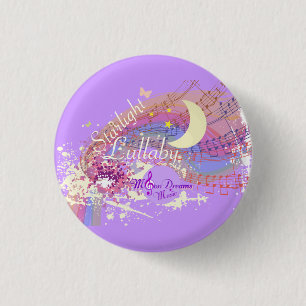 Starlight Lullaby Colorsplash Round Magnet 1 Inch Round Button