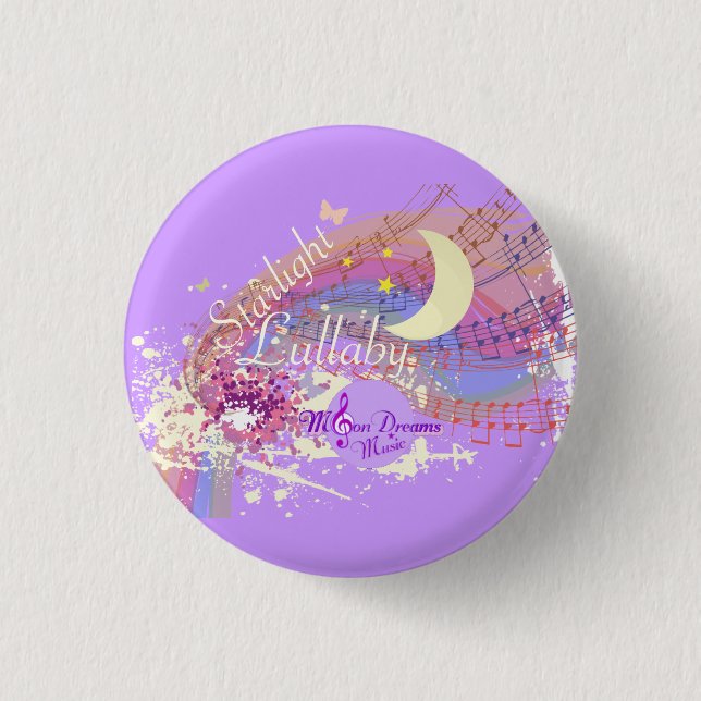 Starlight Lullaby Colorsplash Round Magnet 1 Inch Round Button (Front)