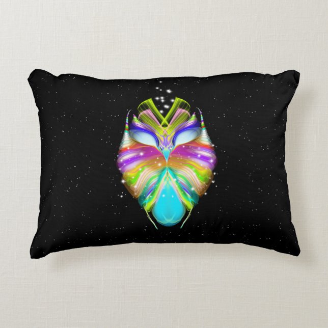 Starlight Oracle Owl Accent Pillow (Front)