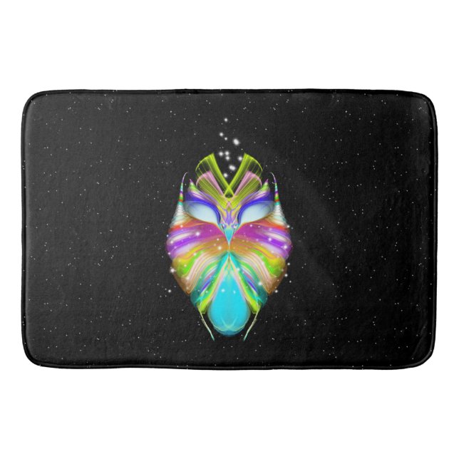 Starlight Oracle Owl Bath Mat (Front)