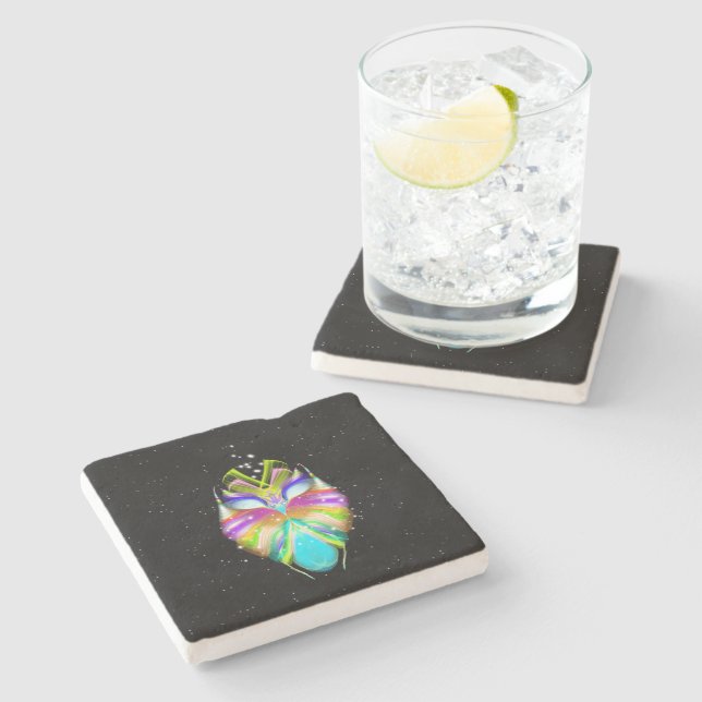 Starlight Oracle Owl Stone Coaster (Side)