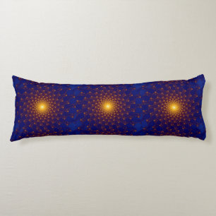 Starlight Pattern Midnight Blue Body  Pillow