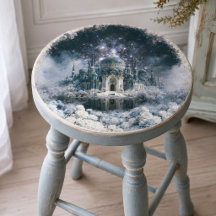 Starlit Blue Palace Decoupage