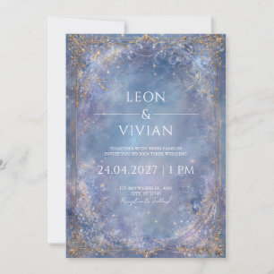 Starlit Crystal Sky Wedding  Invitation