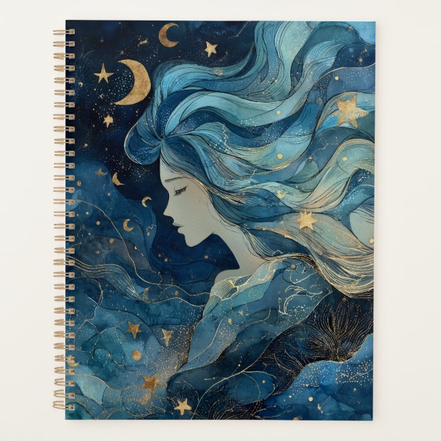 Starlit Dream Goddess Planner (Front)