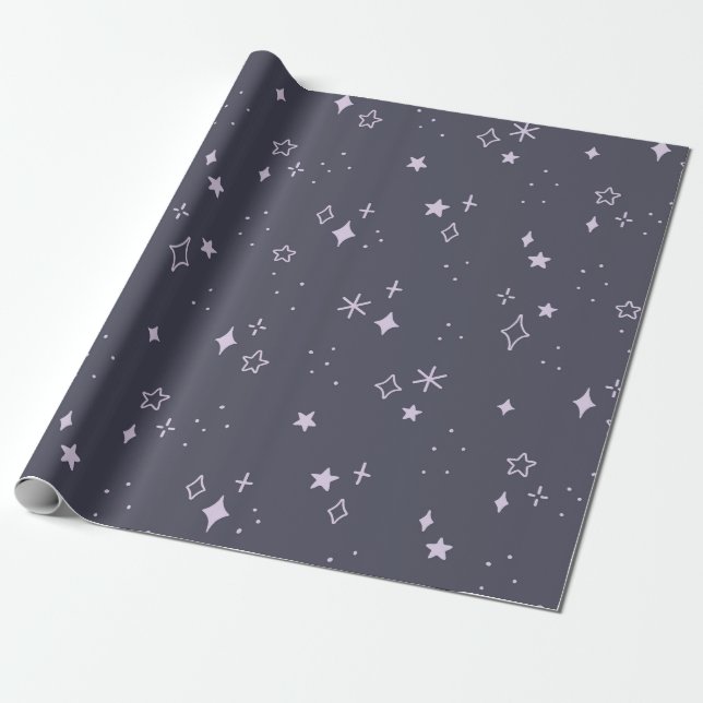 Starlit Dreams Wrapping Paper (Unrolled)