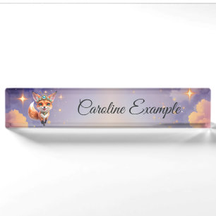 Starlit Fox of the Moonlit Meadows. Nameplate