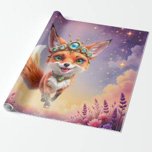 Starlit Fox of the Moonlit Meadows.  Wrapping Paper