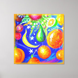 Starlit Fruit Basket. Buy Now Canvas Print