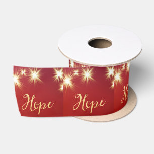 Starlit Hope Squares Satin Ribbon