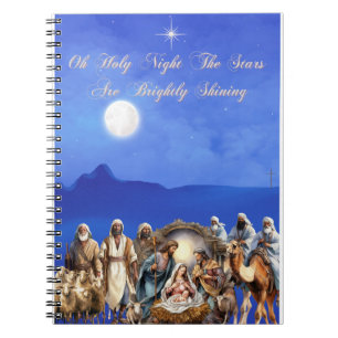 Starlit Nativity: Oh Holy Night Notebook