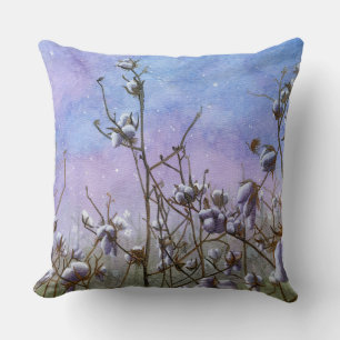 Starlit Stalks Throw Pillow