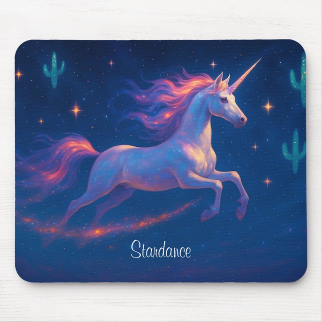 Starlit Unicorn Gallop Mousepad (Front)