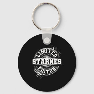 Starnes Funny Surname Family Tree Birthday Gift Keychain