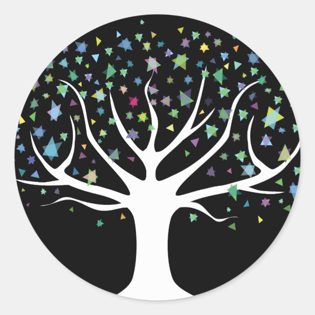 Starof David Jewish REPY RETURN étiquettes autocol (Devant)