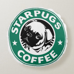 Starpugs Coffee Round Pillow