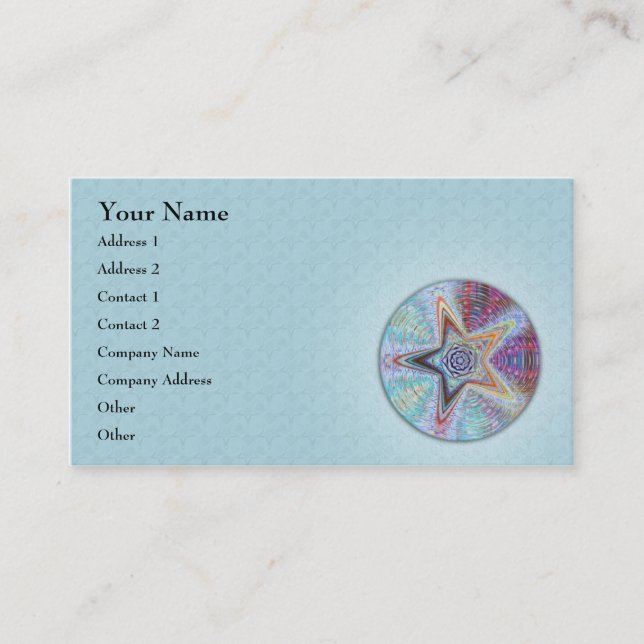 Starquake Mandala • Business Card (Front)