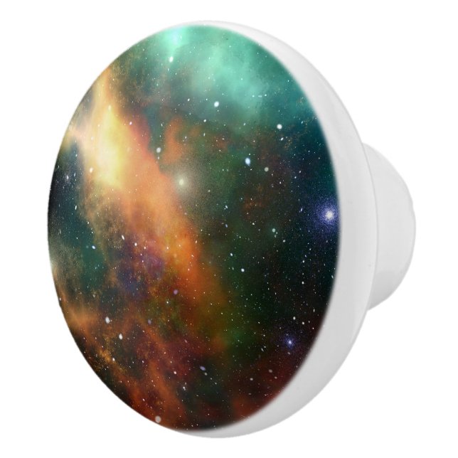 Starring Sky Milky Way Stars Universe Ceramic Knob (Right)