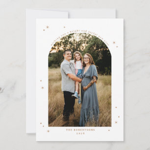 Starry Arch New Year Photo Holiday Card