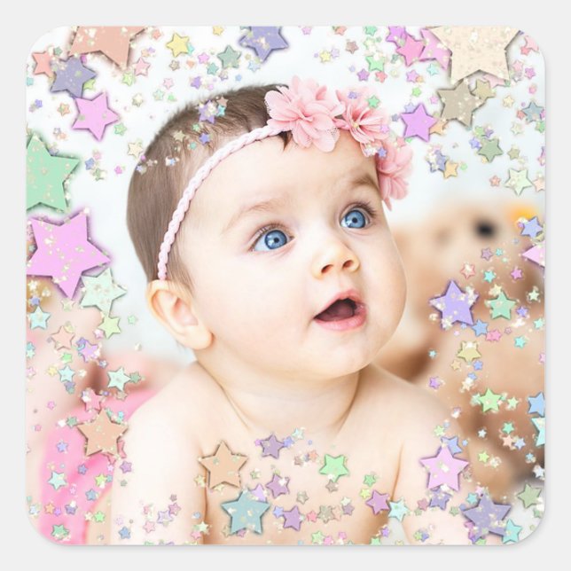 Starry Baby Photo Sticker (Front)