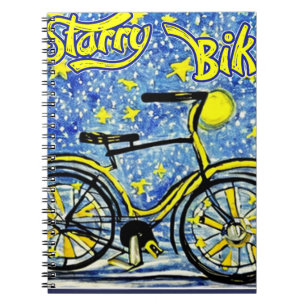 Starry Bike Notebook
