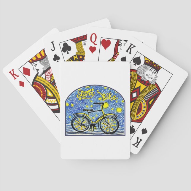 Starry Bike Playing Cards (Back)