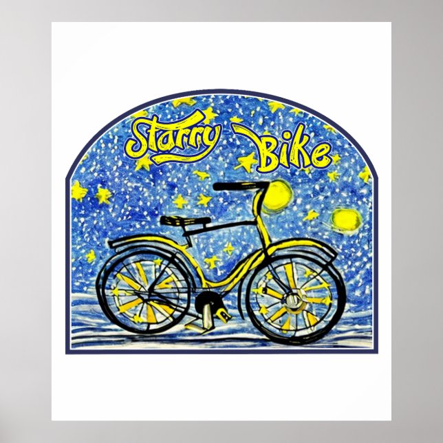 Starry Bike Poster (Front)