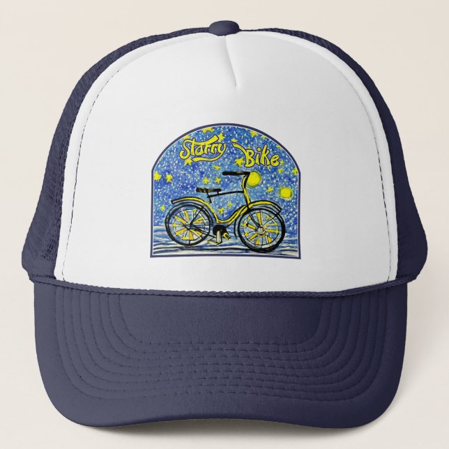 Starry Bike Trucker Hat (Front)